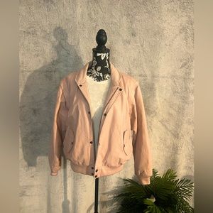 Hard Rock Cafe jacket, leather light, pink